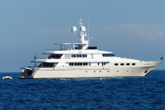 Yacht mit Nanolack Glanz Italien